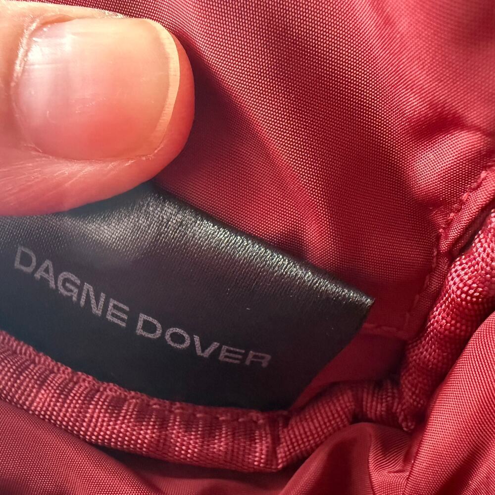 Sephora x Dagne Dover Neoprene Crossbody Belt Bag Red Burgundy - Picture 9 of 10